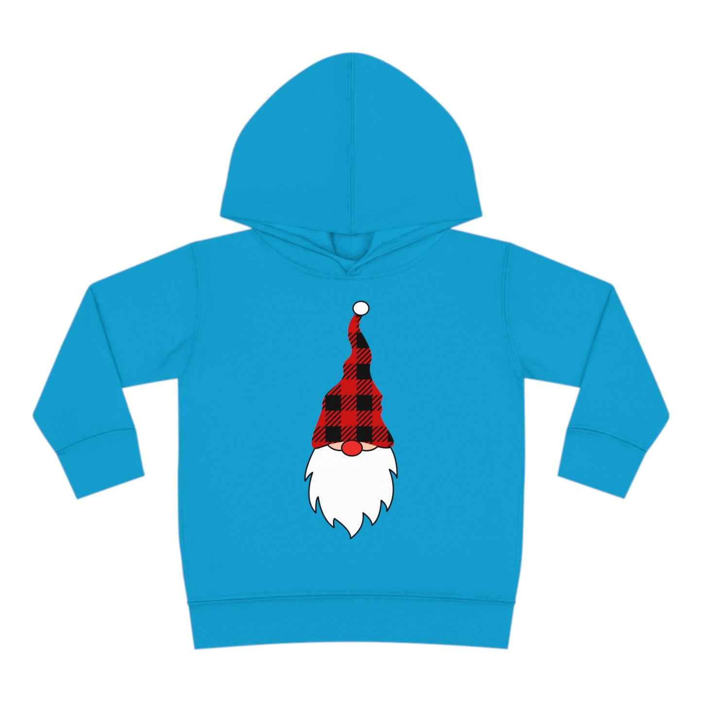 ~Plaid Santa~ Christmas Toddler Pullover Fleece Hoodie by Rabbit Skins