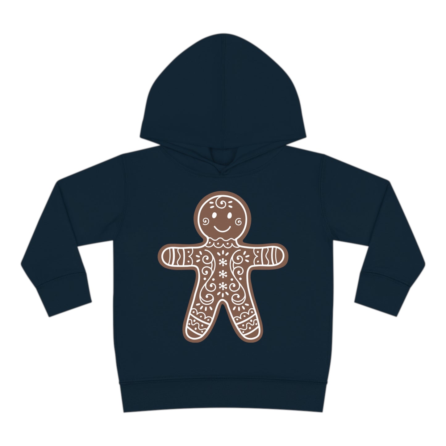 ~Gingerbread Man~ Christmas Toddler Pullover Fleece Hoodie by Rabbit Skins