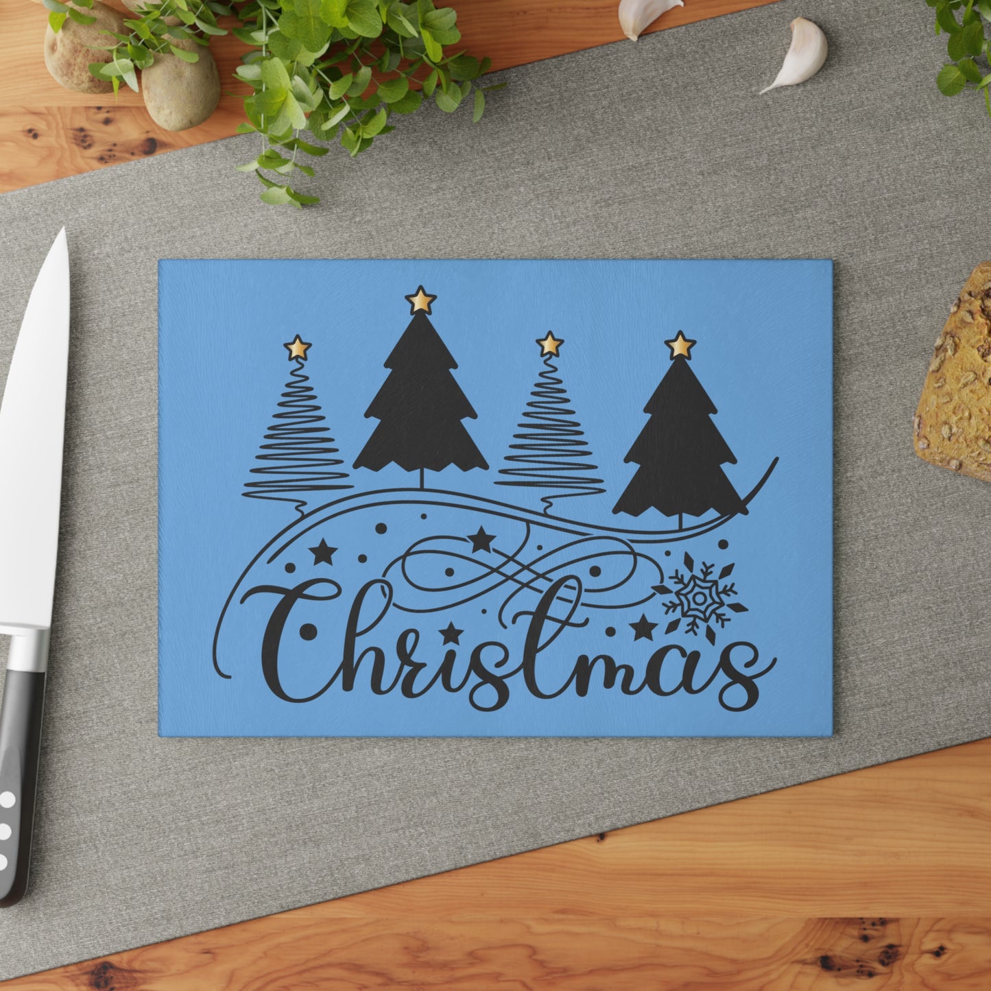 ~Christmas~ Glass Cutting Board