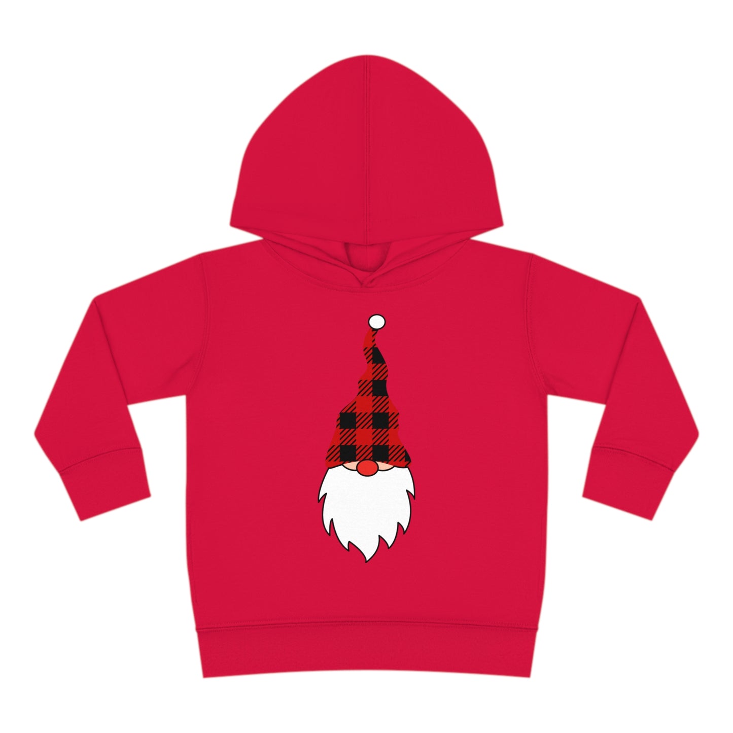 ~Plaid Santa~ Christmas Toddler Pullover Fleece Hoodie by Rabbit Skins