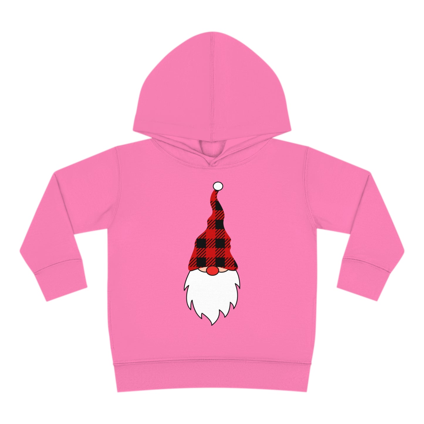 ~Plaid Santa~ Christmas Toddler Pullover Fleece Hoodie by Rabbit Skins