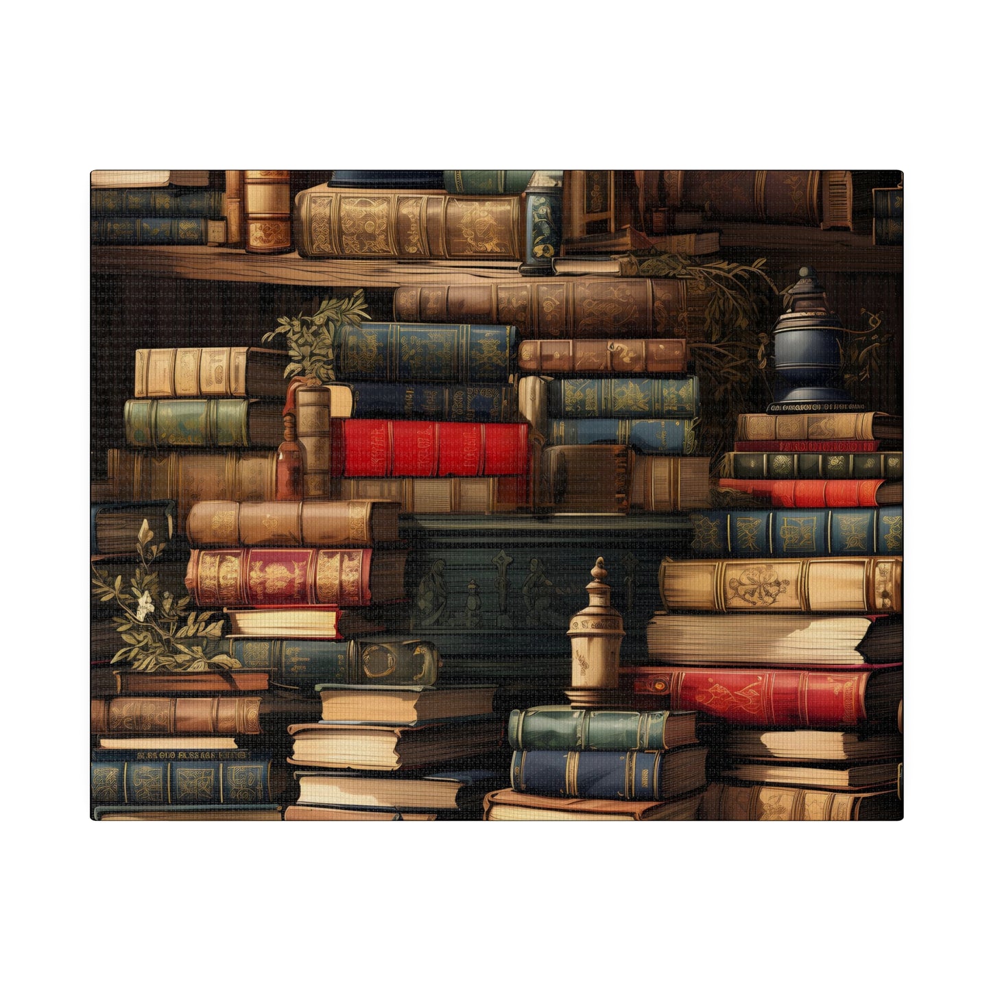 ~Dark Academia Book Collection~ Matte Canvas, Stretched, 0.75"