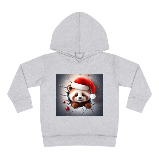 ~Red Panda Cub~ 3D Christmas Toddler Pullover Fleece Hoodie by Rabbit Skins