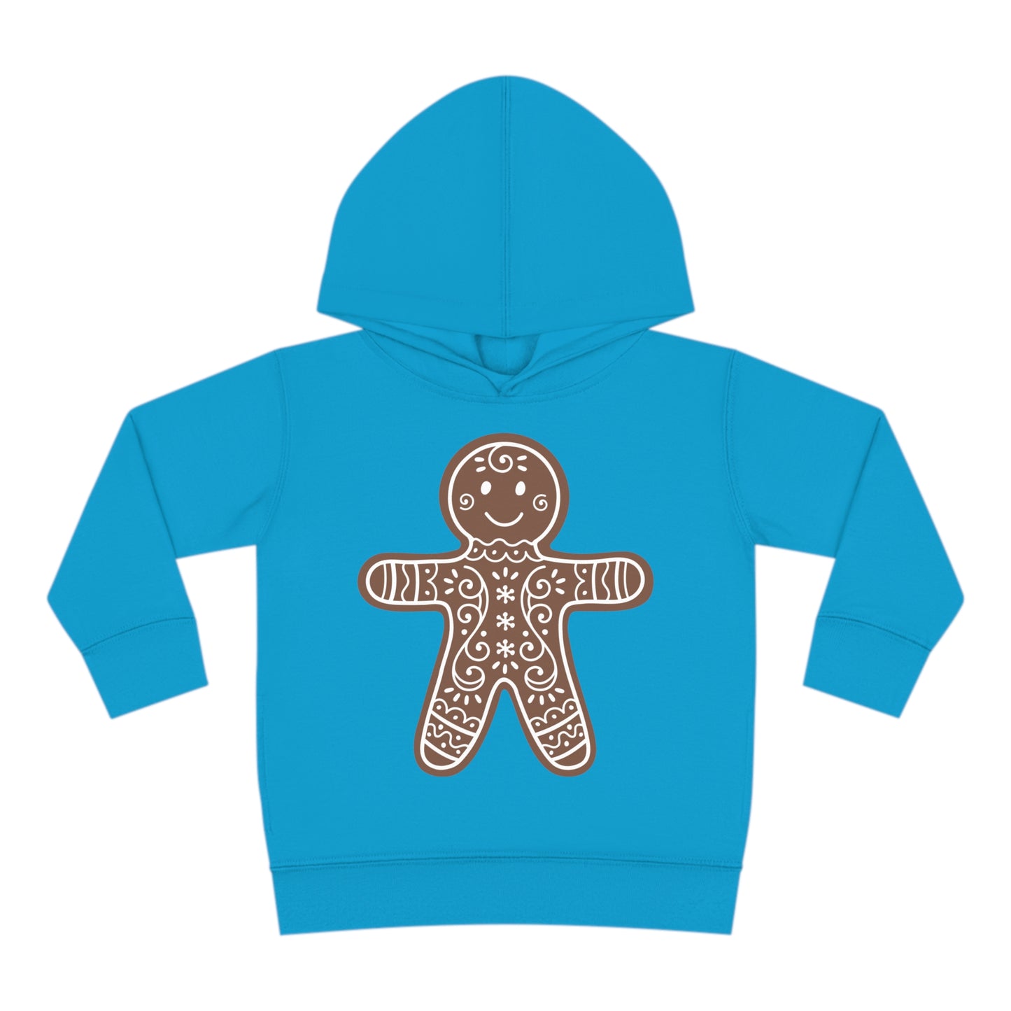 ~Gingerbread Man~ Christmas Toddler Pullover Fleece Hoodie by Rabbit Skins