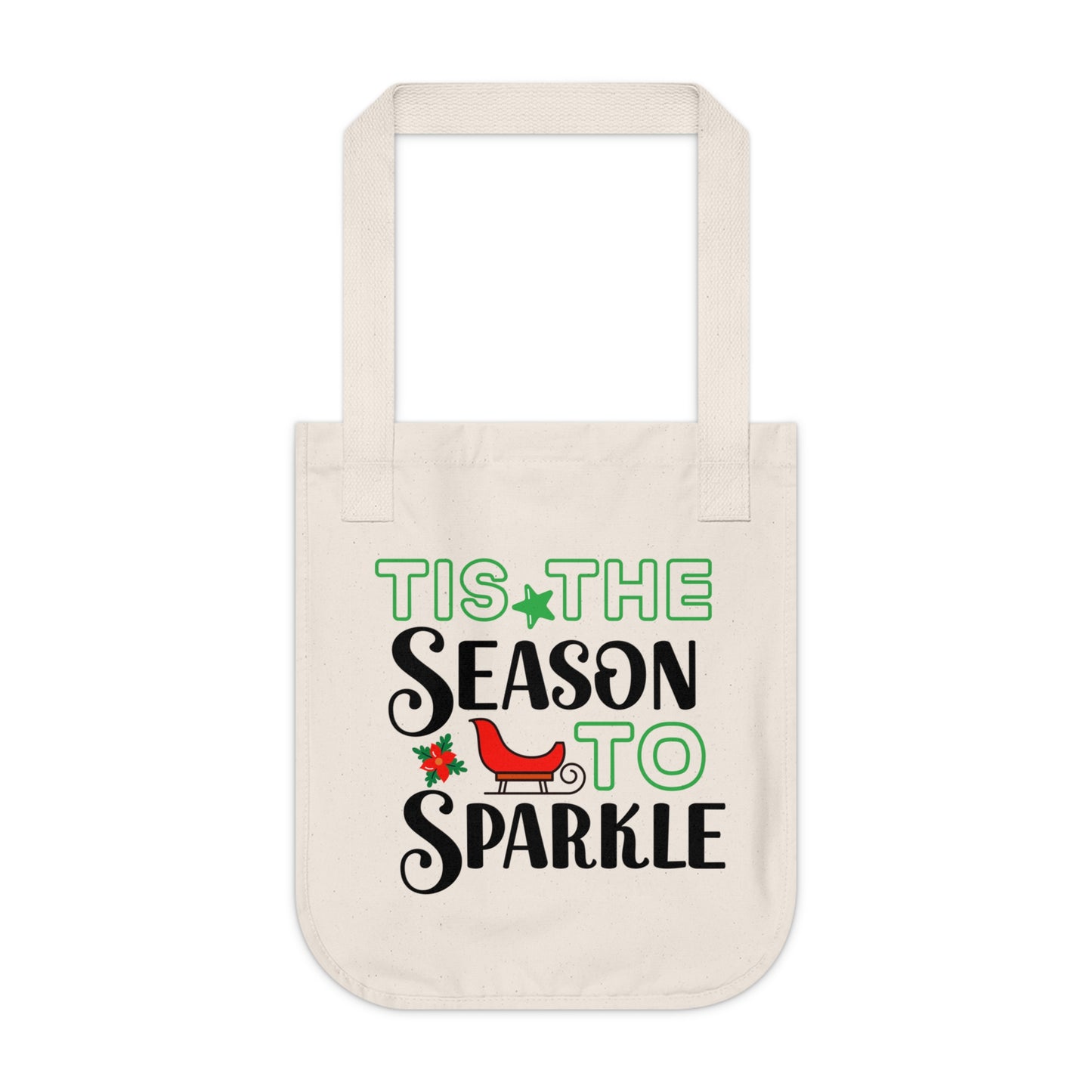 ~Tis the Season~ Christmas Organic Canvas Tote Bag